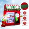 Costway 6.3 FT Inflatable Gingerbread Cookie Shop with Santa Clause Christmas Decoration